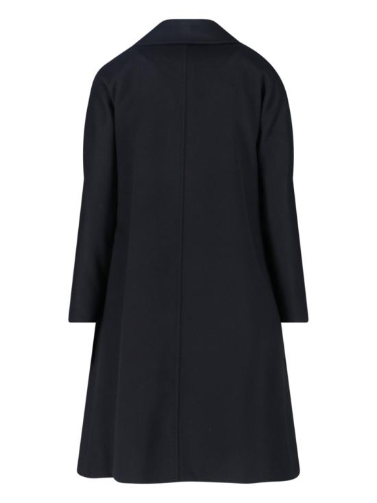 25FW 막스마라 드라베나 울 드랩 코트 2526016152600 013 Black - MAX MARA