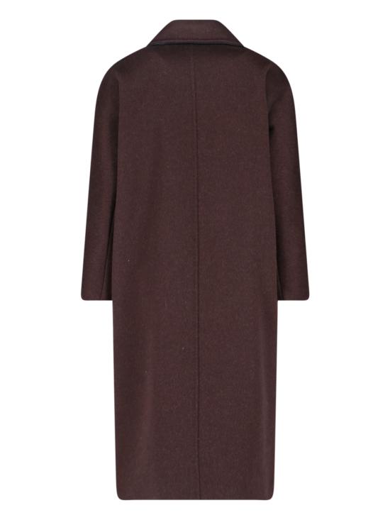 25FW 막스마라 더블 브레스티드 울 코트 2521016105600 001 Brown - MAX MARA