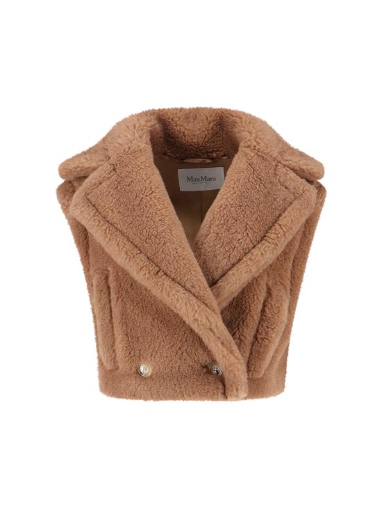 25FW 막스마라 산토스 테디 크롭 자켓 산토스 테디 크롭  2521036012600 001 Brown - MAX MARA