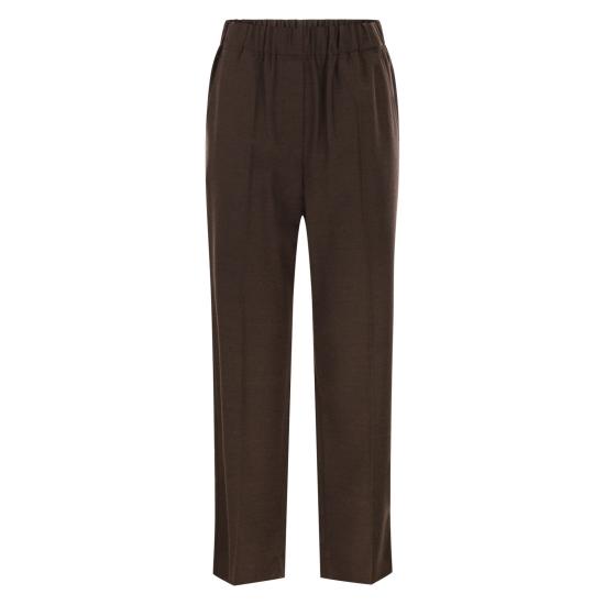 25FW 위켄드막스마라 스트레이트 팬츠 2525136022600 CHOCOLATE