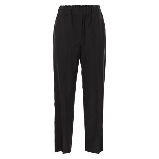 25FW 위켄드막스마라 스트레이트 팬츠 2525136022600 BLACK