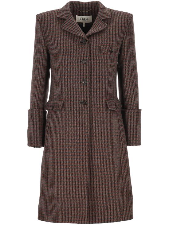 25FW 끌로에 코트 25WMA14169 990 GREY RED