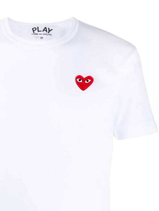  꼼데가르송 반팔 티셔츠 AXT108051 2 White - COMME DES GARCONS