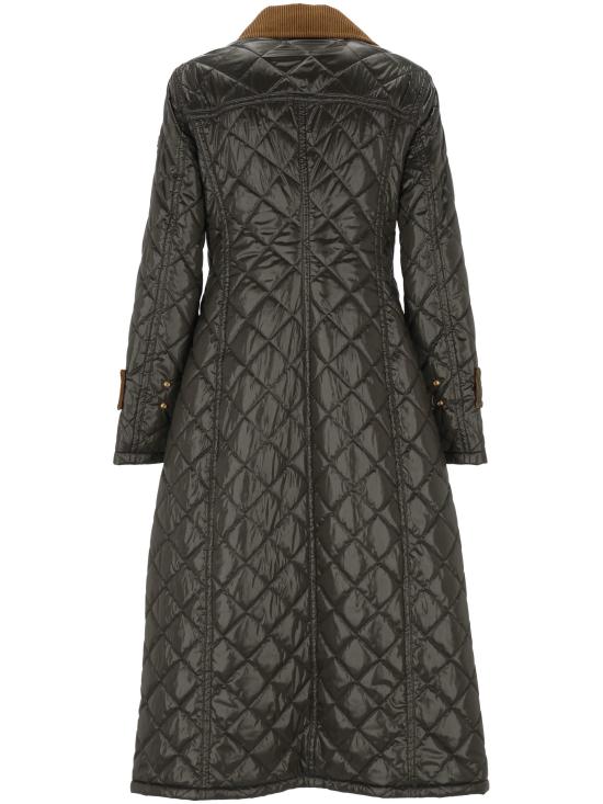 25FW 페트레이 벨벳 칼라 패디드 롱 코트 PED5450 04000217689 - PEUTEREY