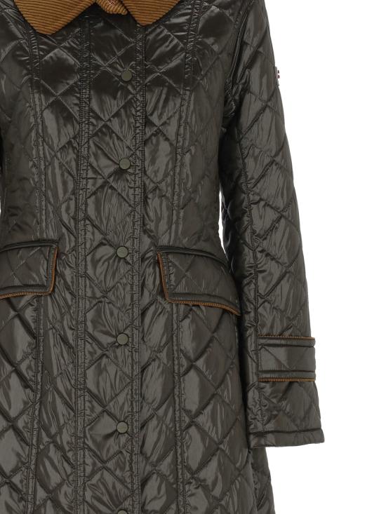 25FW 페트레이 벨벳 칼라 패디드 롱 코트 PED5450 04000217689 - PEUTEREY