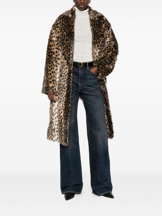 25FW 비비 쿠튀르 코트 LEOPARD M Brown - B&B COUTURE