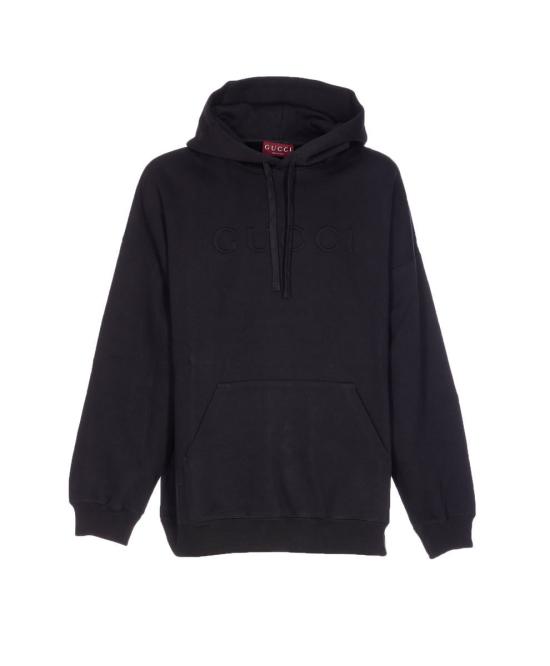 25FW 구찌 더블 코튼 저지 스웨트셔츠 795470XJG2F1043 Black