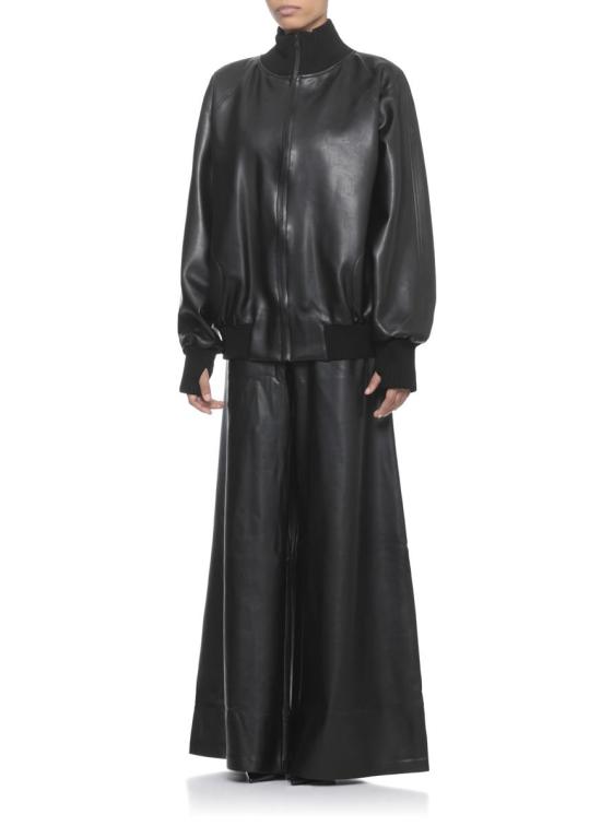 25FW 노마카말리 가죽 자켓 ST3254LVR29001 Black - NORMA KAMALI