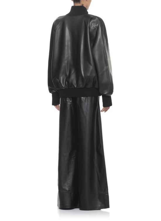 25FW 노마카말리 가죽 자켓 ST3254LVR29001 Black - NORMA KAMALI