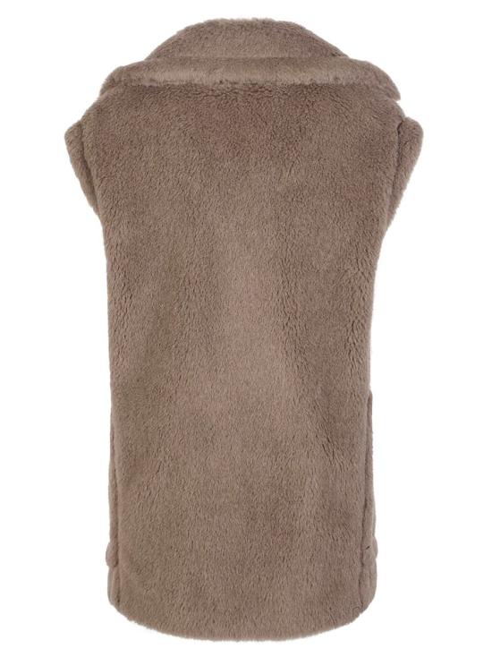 25FW 막스마라 테디 알파카 울 더블 브레스트 베스트  2521276253600 BROWN - MAX MARA