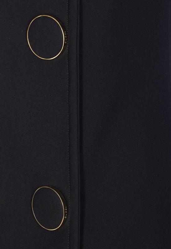 25FW 구찌 맥시 버튼 베스트 846442ZAS461000 Black - GUCCI