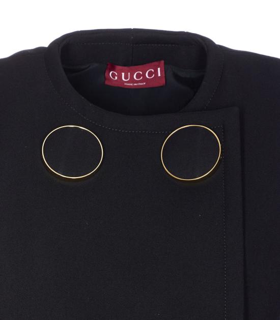 25FW 구찌 맥시 버튼 베스트 846442ZAS461000 Black - GUCCI