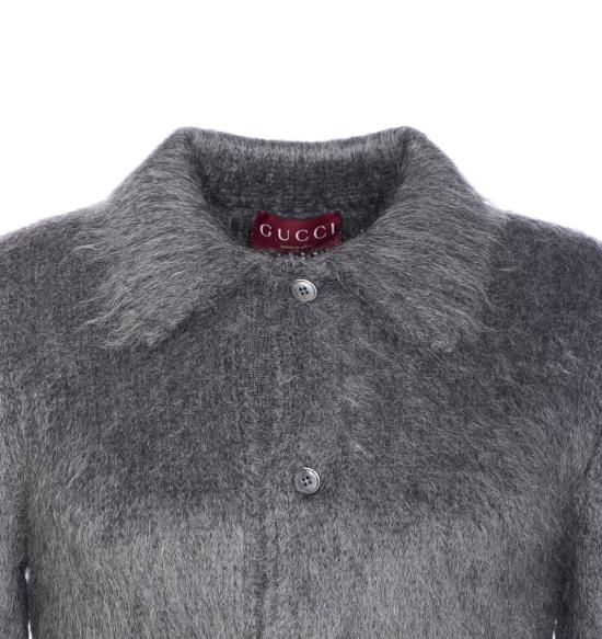 25FW 구찌 브러시드 울 모헤어 가디건 849729XKE7O1087 GREY - GUCCI