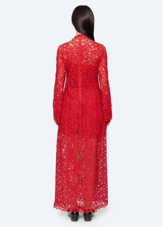  씨뉴욕 롱 원피스 씨 나이 아델리나 드레스 레드 - SEA NY