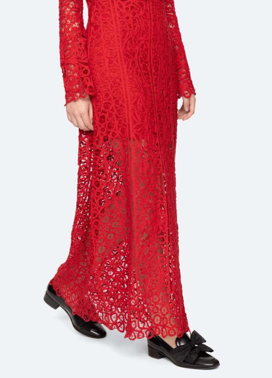  씨뉴욕 롱 원피스 씨 나이 아델리나 드레스 레드 - SEA NY