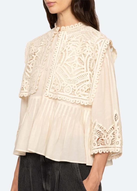  씨뉴욕 블라우스 씨니 아델리나 S/S 탑 크림 - SEA NY