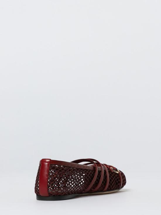 25FW 구찌 홀스빗 플랫 슈즈 835077FAEQZ 6207 Burgundy - GUCCI