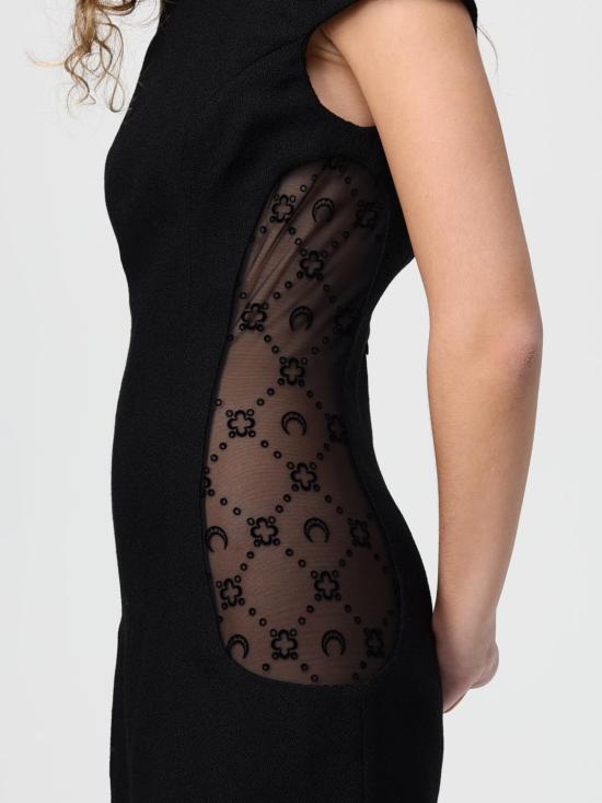 25FW 마린세르 롱 원피스 WDR398ACWOV0077 BK99 Black - MARINE SERRE