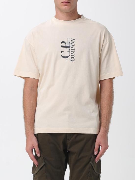 25FW 씨피 컴퍼니 반팔 티셔츠 19CMTS092A005100W 402 Beige