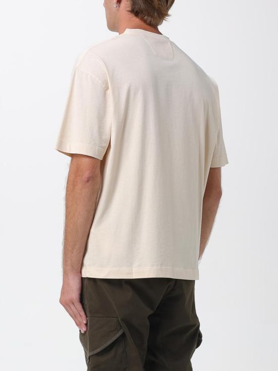 25FW 씨피 컴퍼니 반팔 티셔츠 19CMTS092A005100W 402 Beige - C.P. COMPANY