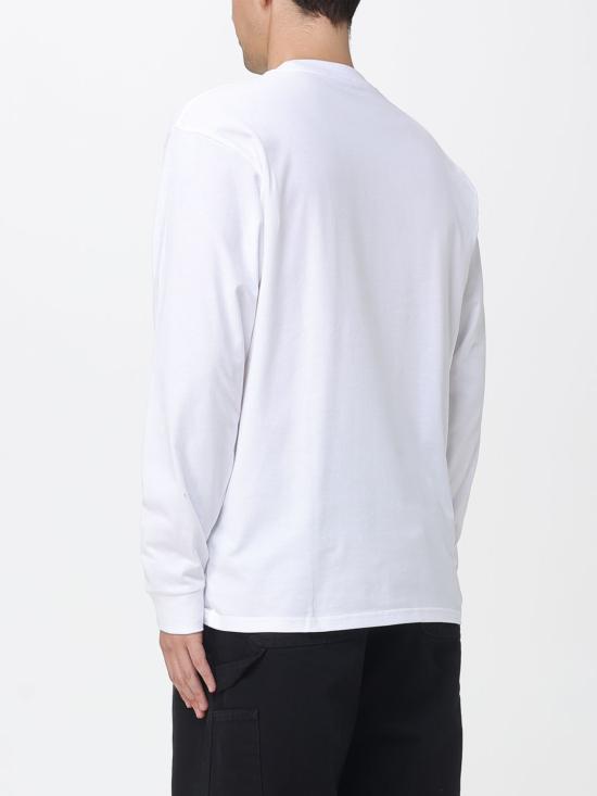 25FW 칼하트 WIP 포켓 롱 슬리브 티셔츠 I035300 1WZXX White - CARHARTT WIP