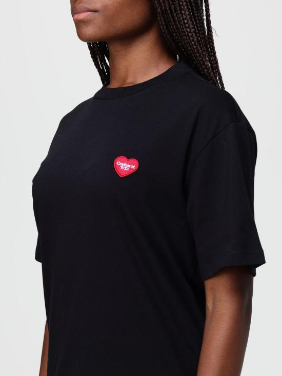 25FW 칼하트 WIP 반팔 티셔츠 I032318 1V2XX Black - CARHARTT WIP