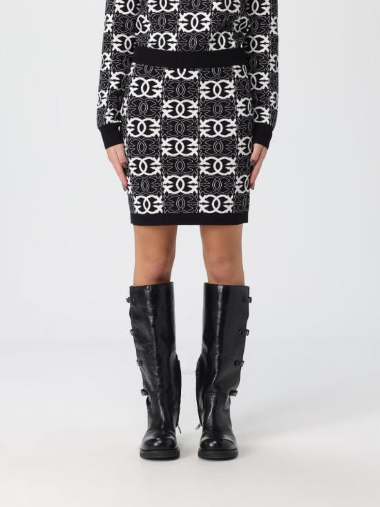 25FW 핑코 미디 스커트 106040A2YD ZZ2 Black