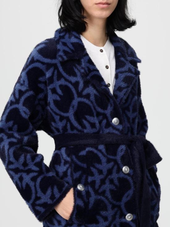 25FW 핑코 코트 105415A2WY GG1 Blue - PINKO