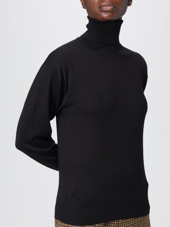 25FW 생로랑 터틀넥 840802YAPK2 1000 Black - SAINT LAURENT