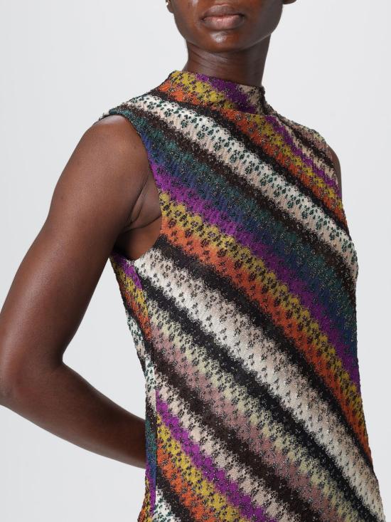 25FW 미소니 민소매 티셔츠 DS25WK0C BR012O S72LE Yellow - MISSONI