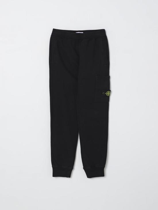 25FW [키즈] 스톤 아일랜드 트레이닝/조거 팬츠 6200001S0A20 V0029 Black