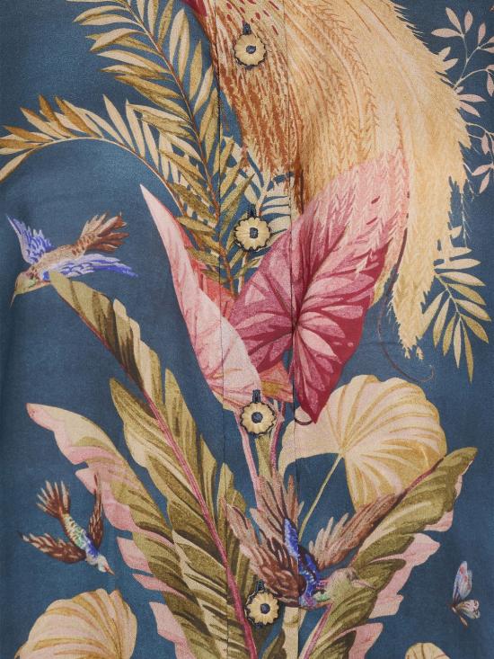 25FW 짐머만 팔라초 팬츠 3575PSS253 DBPFL Blue - ZIMMERMANN