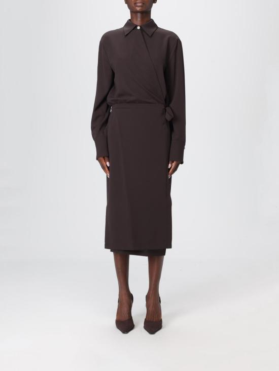 25FW 핑코 롱 원피스 105644A2QW M04 Brown