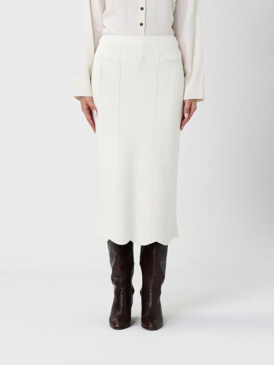 25FW 트윈셋 롱 스커트 252TT3215 00282 White