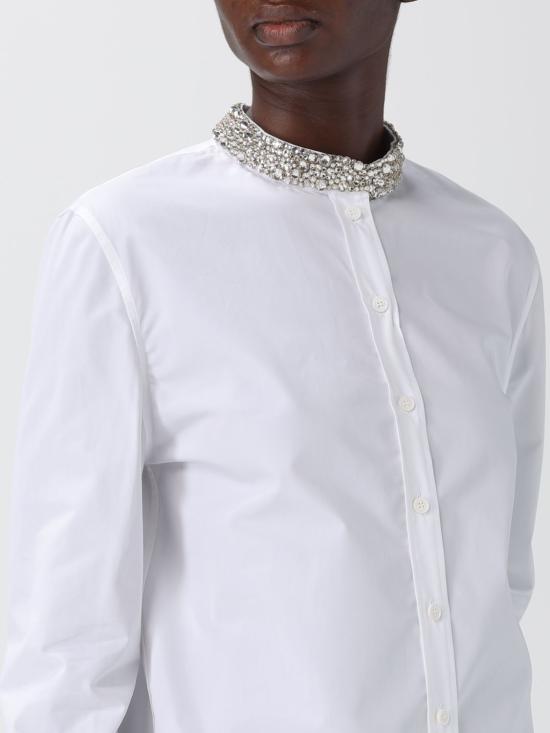 25FW 알렉산더 맥퀸 블라우스 838926QAABT 9000 White - ALEXANDER MCQUEEN