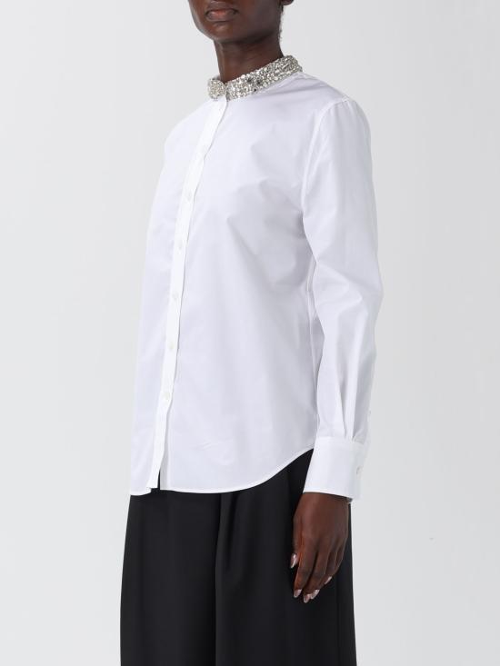 25FW 알렉산더 맥퀸 블라우스 838926QAABT 9000 White - ALEXANDER MCQUEEN