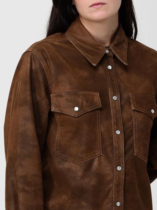 25FW 이자벨마랑에뚜왈 셔츠 CH0240FAC3B01E 50TO Brown - ISABEL MARANT ETOILE