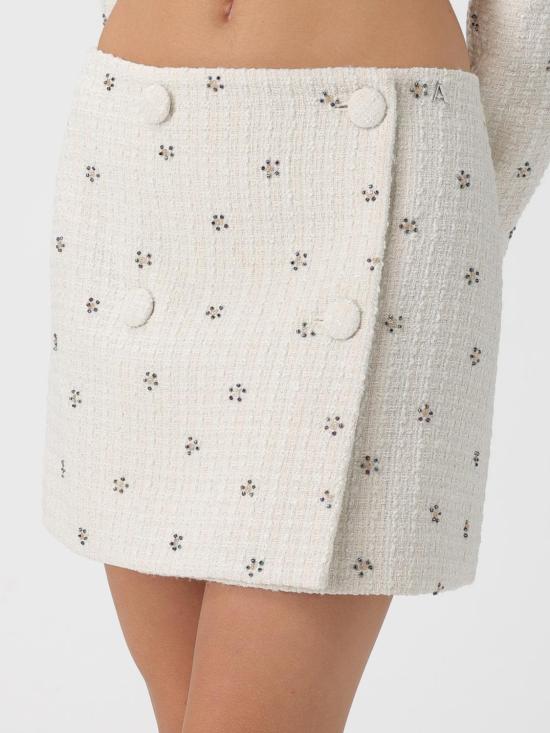 25FW 액티튜드 트윈세트 숏 스커트 252AP2132 00282 Ice - ACTITUDE TWINSET