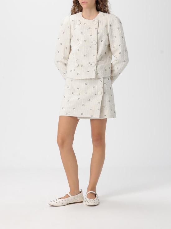 25FW 액티튜드 트윈세트 숏 스커트 252AP2132 00282 Ice - ACTITUDE TWINSET