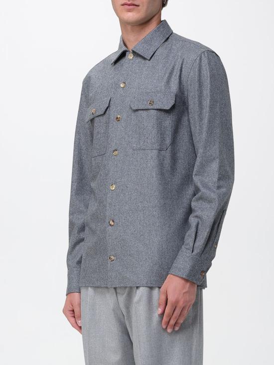 25FW 브루넬로 쿠치넬리 셔츠 M038P0720 C003 Grey - BRUNELLO CUCINELLI