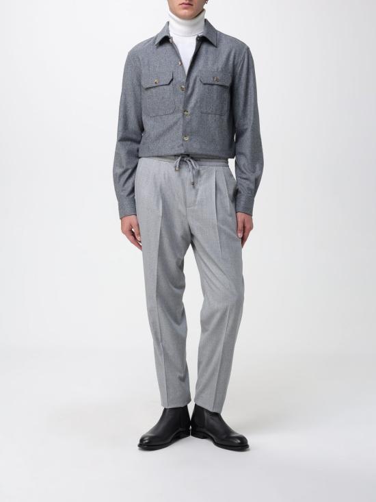 25FW 브루넬로 쿠치넬리 셔츠 M038P0720 C003 Grey - BRUNELLO CUCINELLI