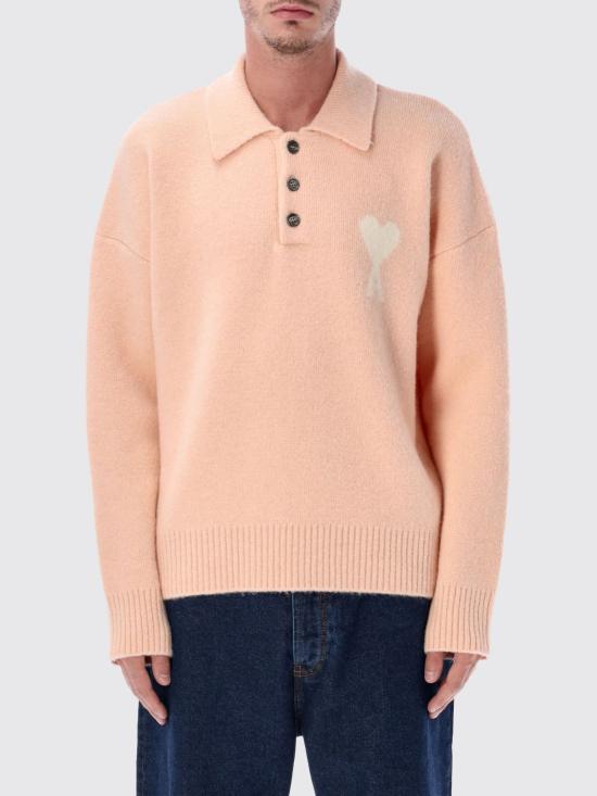 25FW 아미 폴로 티셔츠 UPL408KN0135 6807 Pink