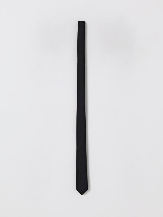 26FW 생로랑 넥타이 7200953Y043 1000 Black
