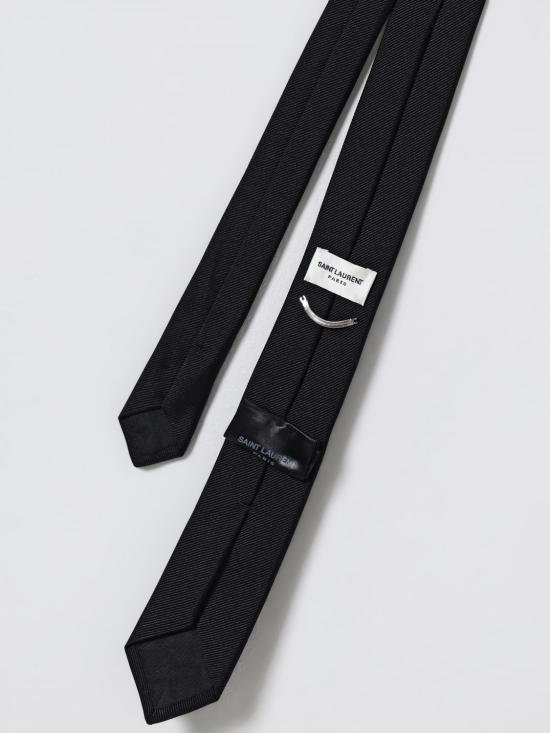 26FW 생로랑 넥타이 7200953Y043 1000 Black - SAINT LAURENT
