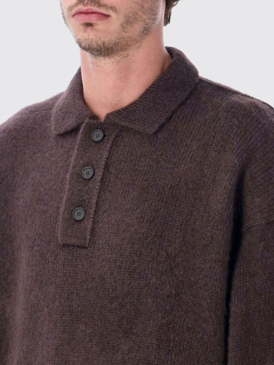 25FW 스튜디오 니콜슨 폴로 티셔츠 1493 ESPRESSO Brown - STUDIO NICHOLSON