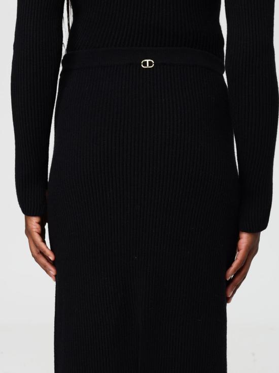 25FW 트윈셋 롱 스커트 252TT3142 00006 Black 1 - TWINSET