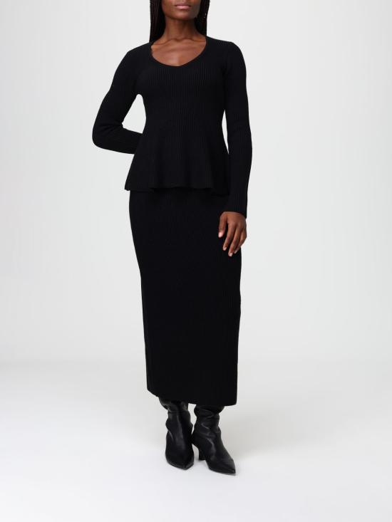 25FW 트윈셋 롱 스커트 252TT3142 00006 Black 1 - TWINSET