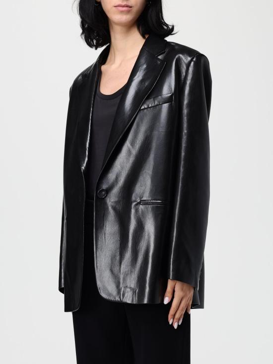 25FW 안다마네 가죽 자켓 T183012A 999 Black - ANDAMANE