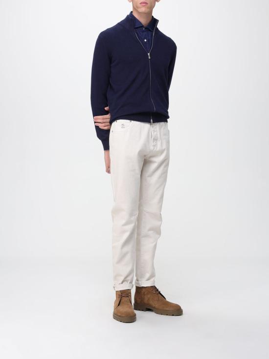 25FW 브루넬로 쿠치넬리 셔츠 ML6884008 C7057 Blue - BRUNELLO CUCINELLI