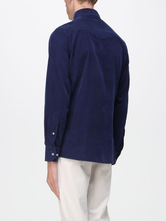 25FW 브루넬로 쿠치넬리 셔츠 ML6884008 C7057 Blue - BRUNELLO CUCINELLI